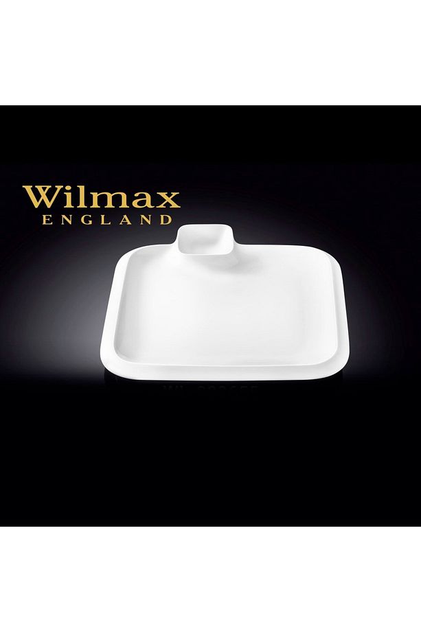 Wılmax Sosluklu Kare Yemek Tabağı, 31*31cm. - 3