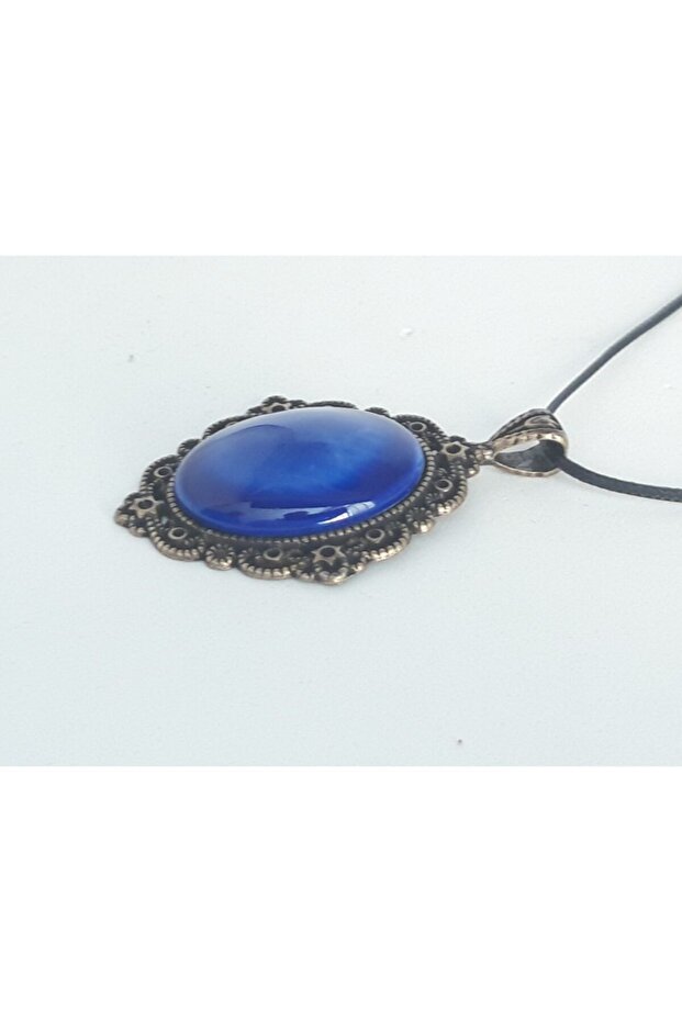 Parlament Mavisi Çini Kolyesi - 2