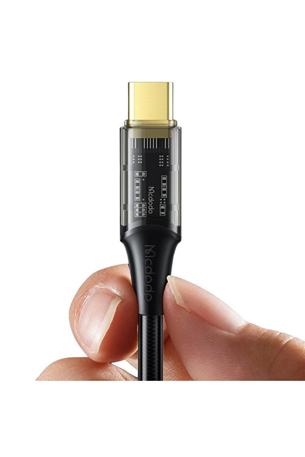 CA-2110 100W TYPE-C TO TYPE-C VERİ AKTARIM VE ŞARJ KABLOSU 1,2M SİYAH - 5