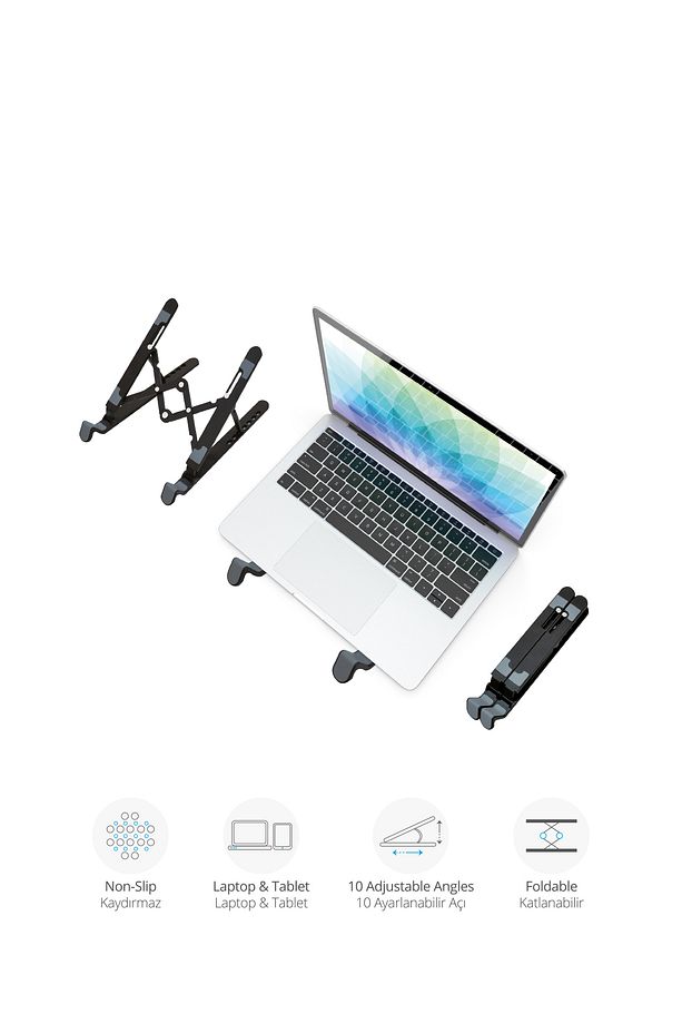 5466 Katlanabilir Ayarlı Notebook Standı - 1
