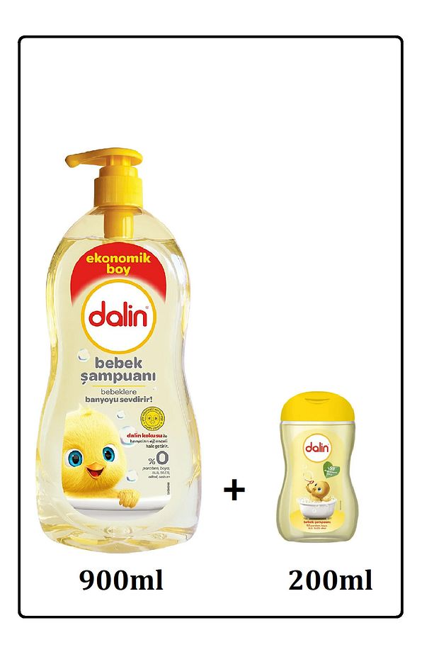 Bebek Şampuanı 900 Ml + Bebek Şampuan 200 ml 2'li SET - 1