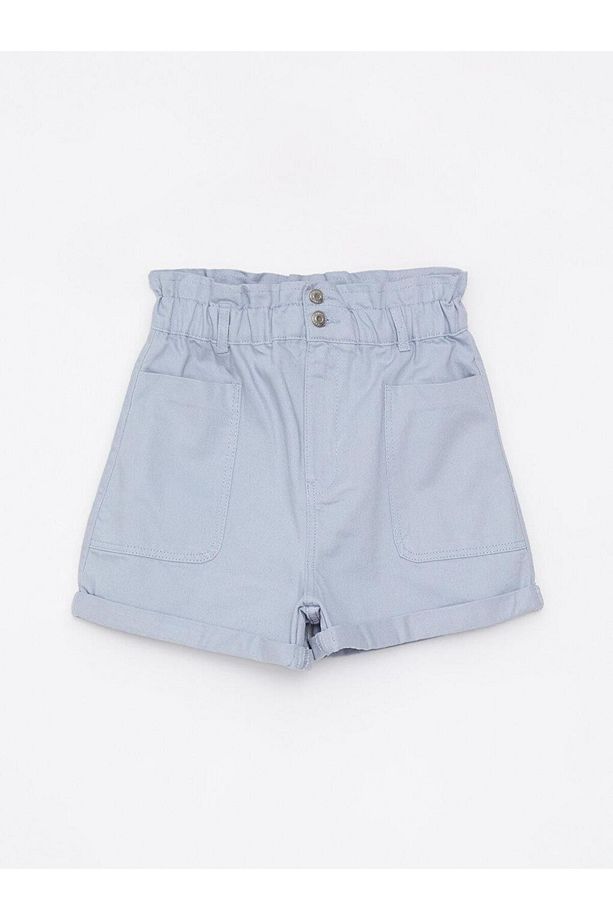 LCW Jeans Yüksek Bel Slouchy Düz Cep Detaylı Kadın Jean Şort - 5