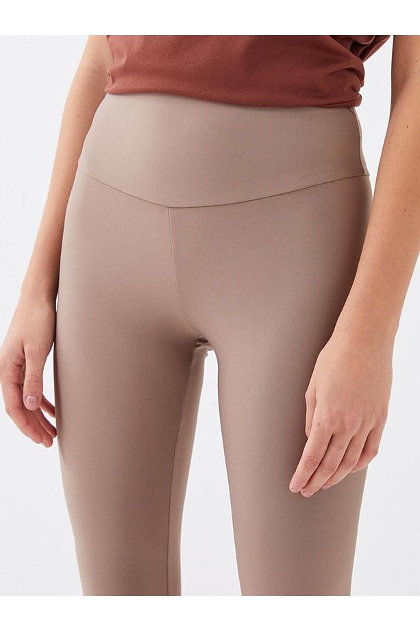 LCW Active Beli Lastikli Baskılı Kadın Spor Tayt - 3