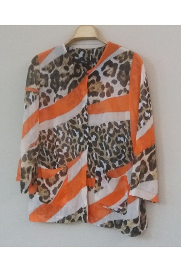 سترة شيفون كبيرة الحجم - 2