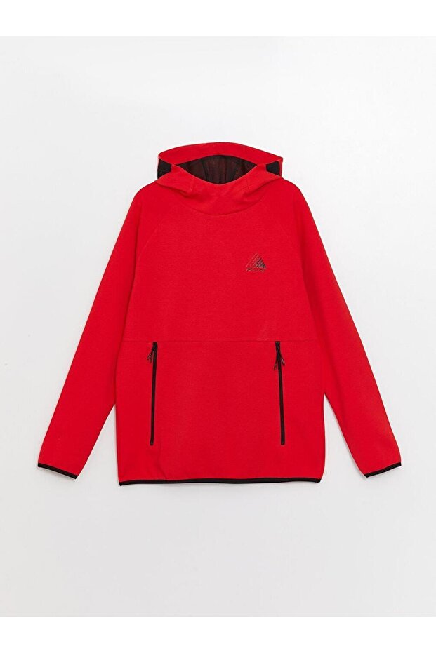 LCW Active Uzun Kollu Baskılı Erkek Hoodie - 8