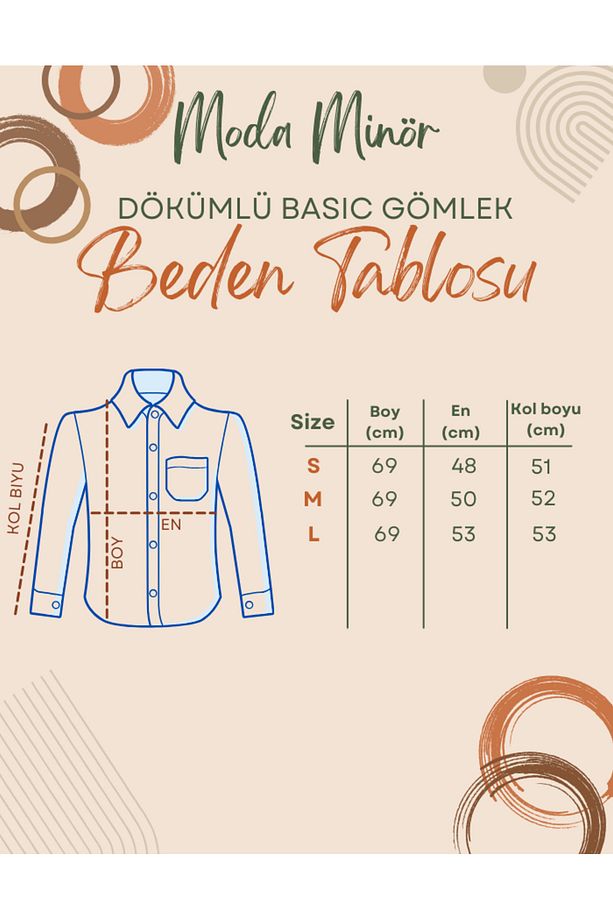DÖKÜMLÜ UZUN KOL BASIC GÖMLEK - 2