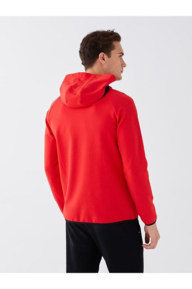 LCW Active Uzun Kollu Baskılı Erkek Hoodie - 7