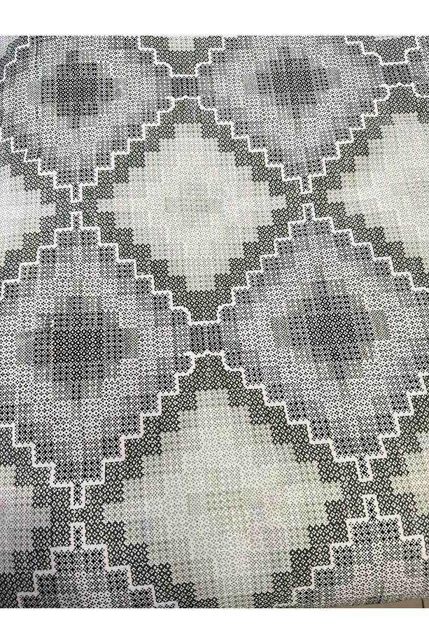 Kaneviçe Desen Baskılı 150x240 Cm. Tek Kişilik Tek Pike - Mint - 6