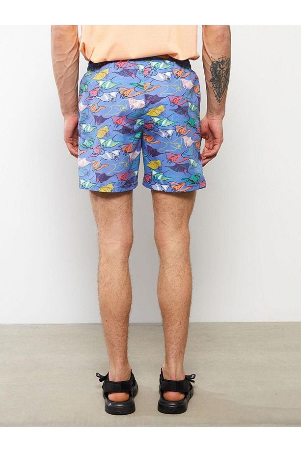 LCW SWIMWEAR Kısa Boy Baskılı Erkek Deniz Şortu - 5