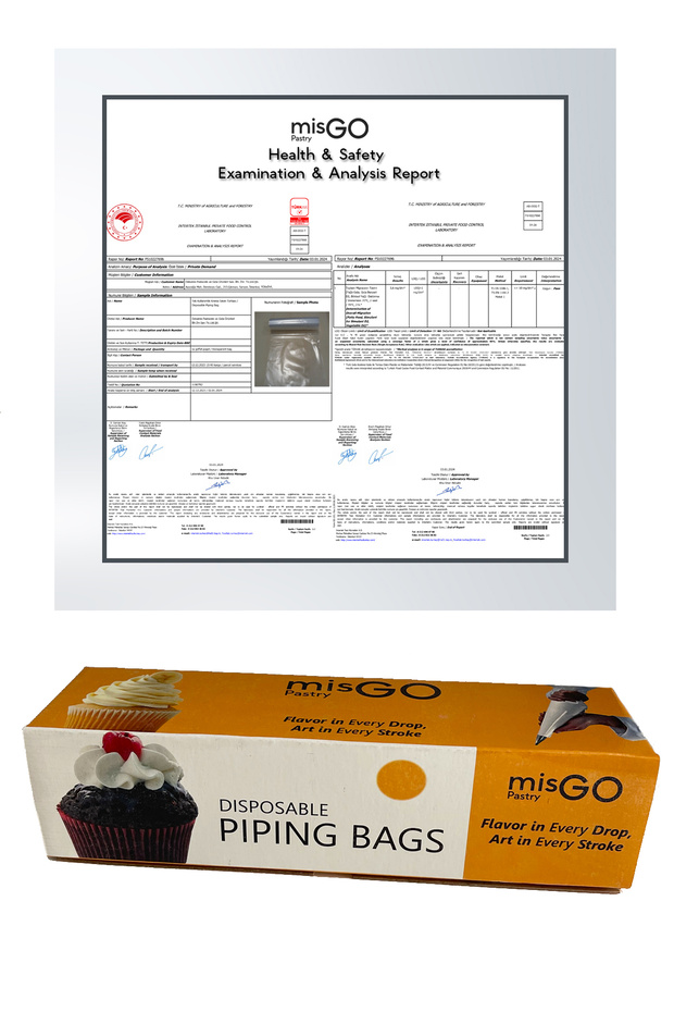 Misgo Pastry Krema Sıkma Torbası Orta Boy 72 / 1. Sınıf Sızdırmaz Krema Torbası 72 Adet - 2