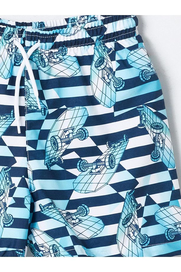 LCW Kids Bisiklet Yaka Erkek Çocuk Tişört ve Deniz Şortu - 6