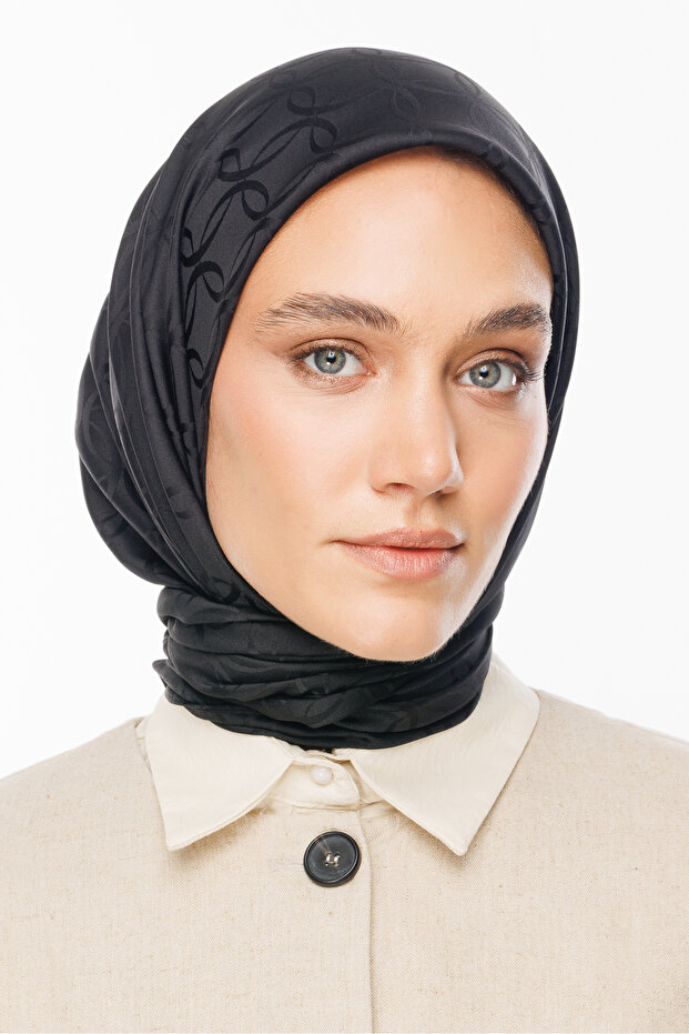 London Desen İpeksi Jakar Eşarp - 7