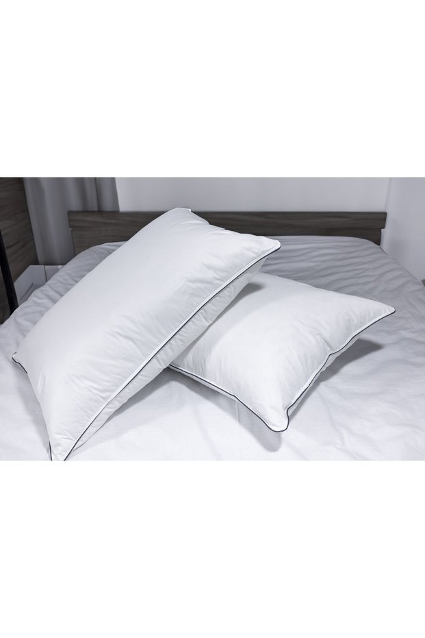 Goose Feather Pillow 50X70 cm Heat Balancing Air-Permeable Organic Cotton – Feather Balance