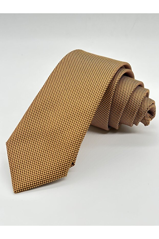 ربطة عنق رفيعة بنمط الرمال الذهبية - 1