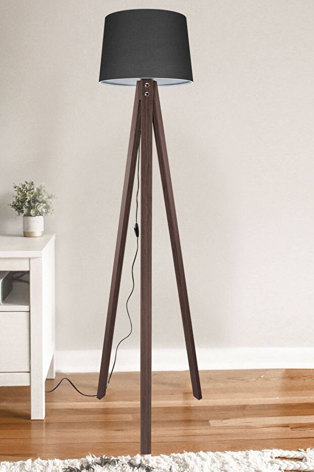 Deko Lambader Ceviz Ayak / Füme Şapka - 1