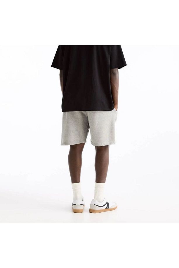 unisex oversize şort gri - 3