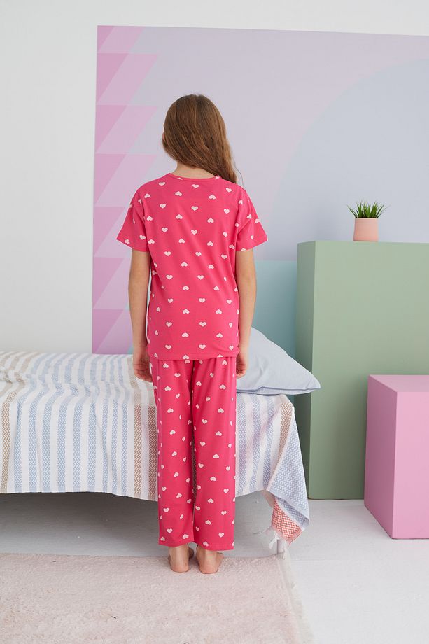 çok renkli Pamuklu Örme Pijama Takım - 5
