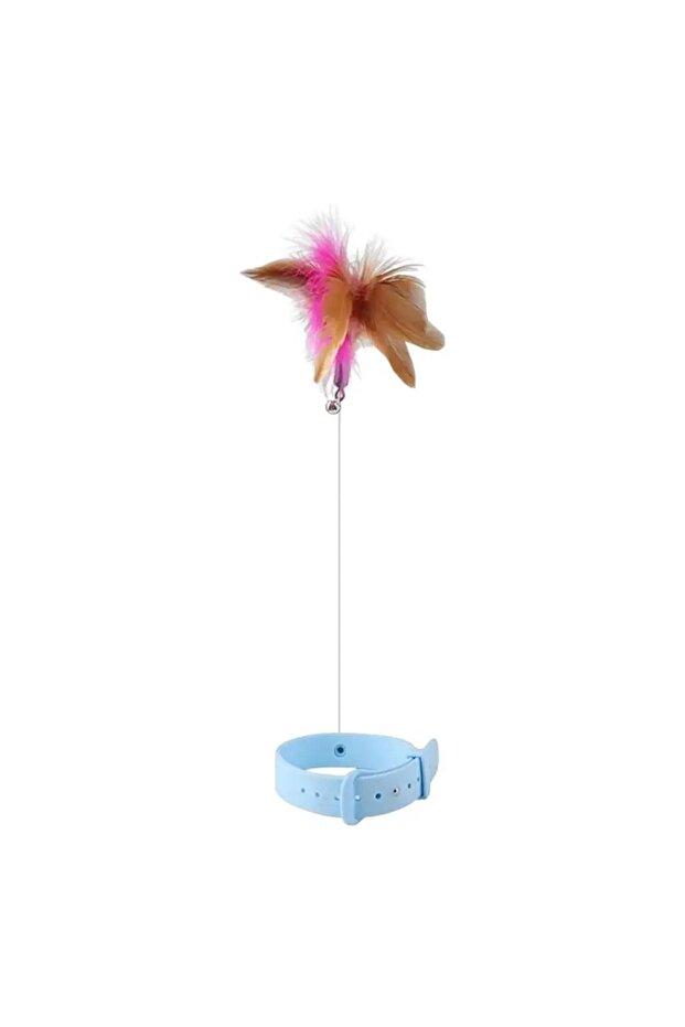 Funny Cat Stick Retractable Spring and Pile Leash-Shaped Cat Toy