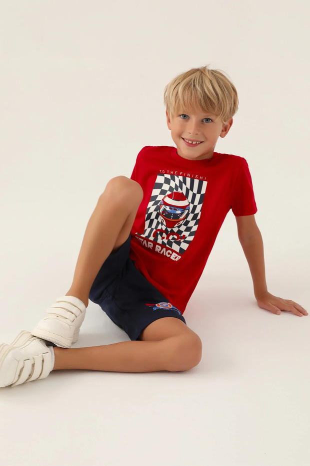 طقم بنطلون برمودا للأولاد - 2