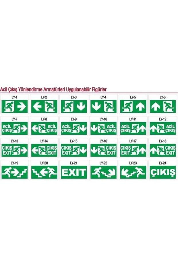 Orion Aeb-39223-L Emergency Exit Directional Device Continuous and Interrupted 180Min. Burning 20Xf Led - 4