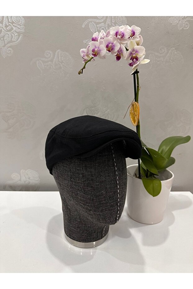 Elastic Summer Linen Cotton Cap Hat