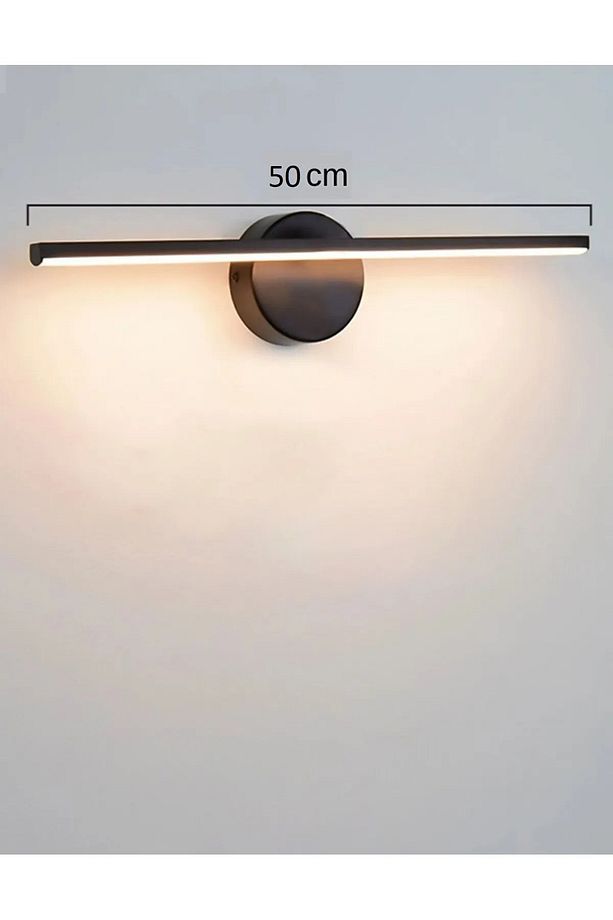 Dekoratif Banyo Duvar Ayna Tablo Aydınlatması Led Flüt Aplik 3 FARKLI Işık 50 Cm - 1