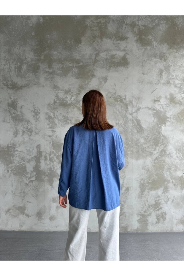 Modal Salaş Oversize Gömlek - 5