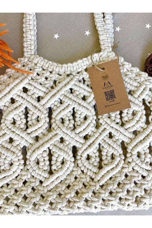 Makrome Tote Çanta - 2