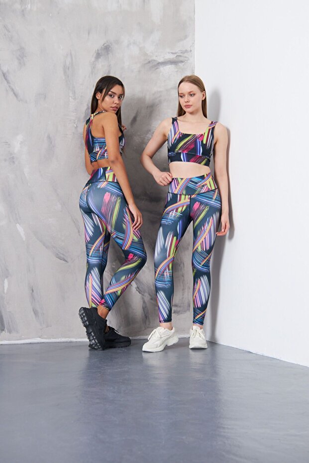 Patterned tights Rainbow - 3