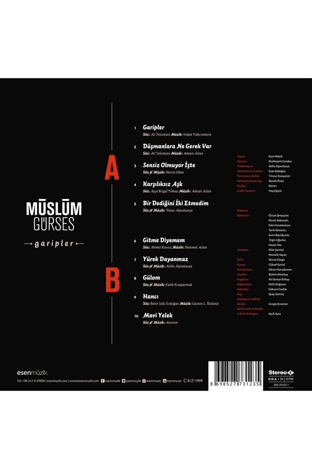 Müslüm Gürses - Garipler ( Plak ) 1. Sınıf Analog Remastered Kayıt - 2
