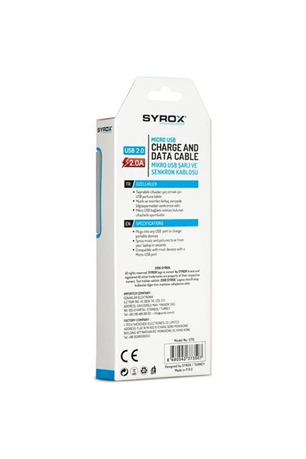 C70 Mikro Usb Şarj Ve Data Kablosu 105cm Şarj Kablosu. - 2