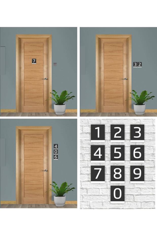 Plexi Vertical Door Number - 3