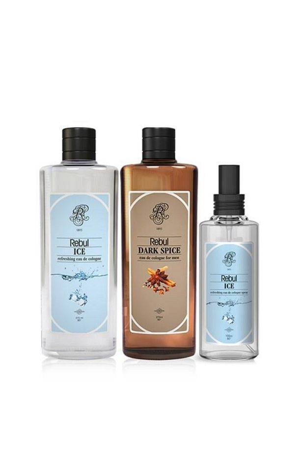 Ice 250 ml Dark Spice 250 ml Ve Ice 100 ml Kolonya Seti - 1