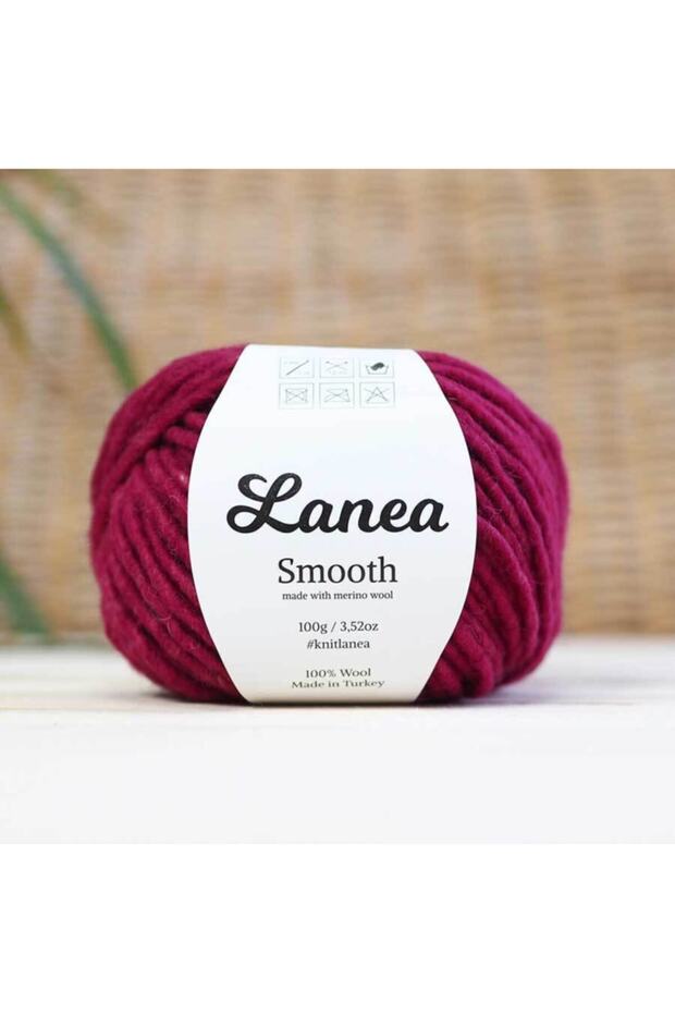 Smooth Merino Yün Ip / 39 Fuşya Kırçıllı - 3