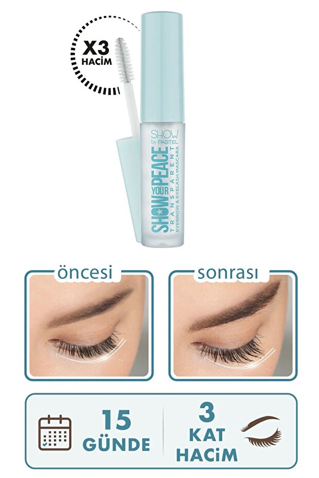 Pastel By Show Maskara Transparan Transparent Kaş & Kirpik Maskarası - 3