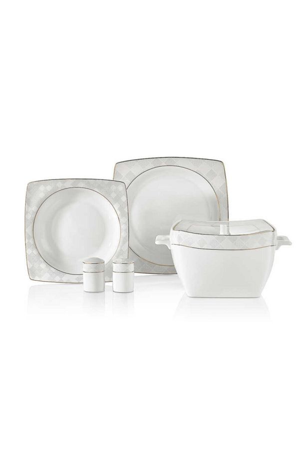 Bone Selection 60 Parça Kare Yemek Takımı 9090204a8446 - 2