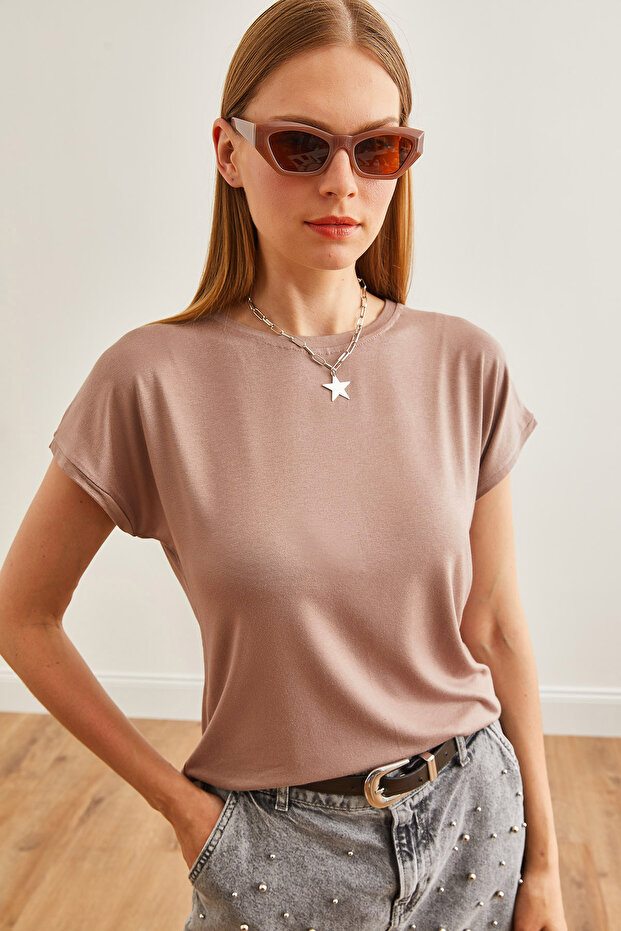 Women's Mink Bat Knitted Viscon Blouse Blz-19001916