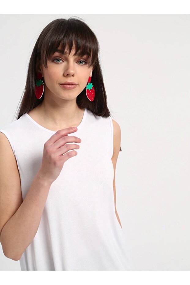 Kolsuz Basic Tunik - Beyaz - - 2