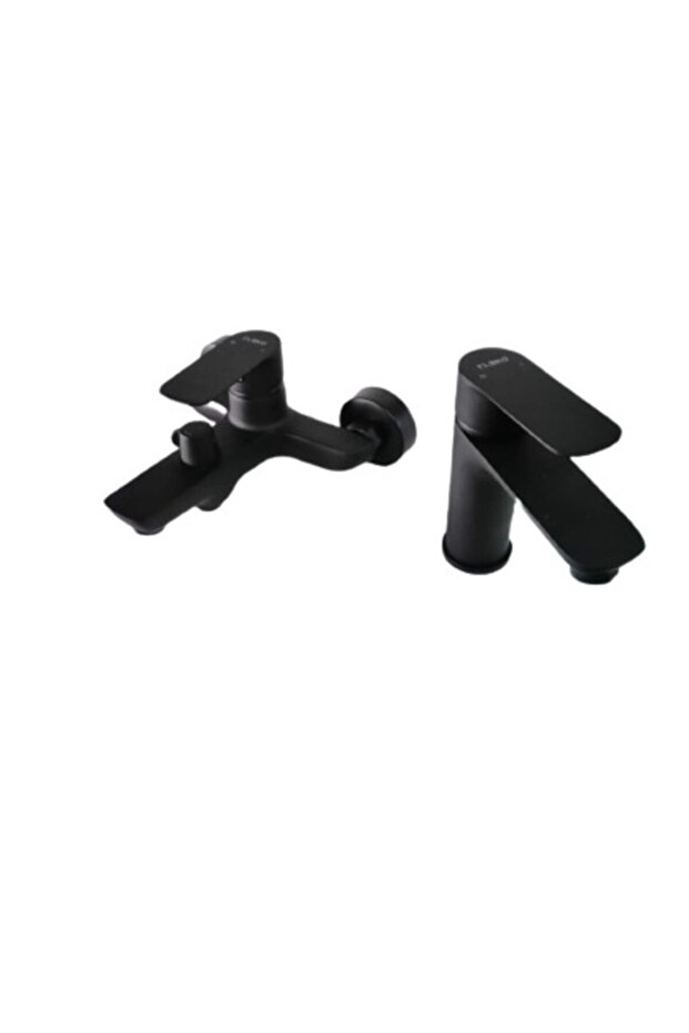 Fleko Siyah Mix Lavabo& Banyo Batarya 2li Set - 5