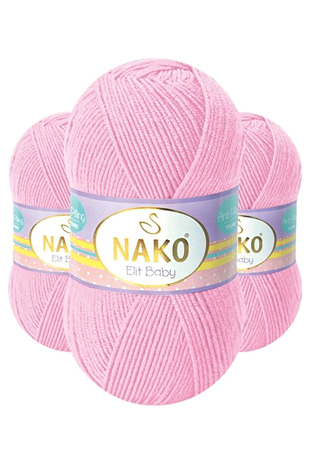 Elit Baby Color:06936 (LIGHT PINK) Anti-pilling Hand Knitting Yarn/wool 1 Piece