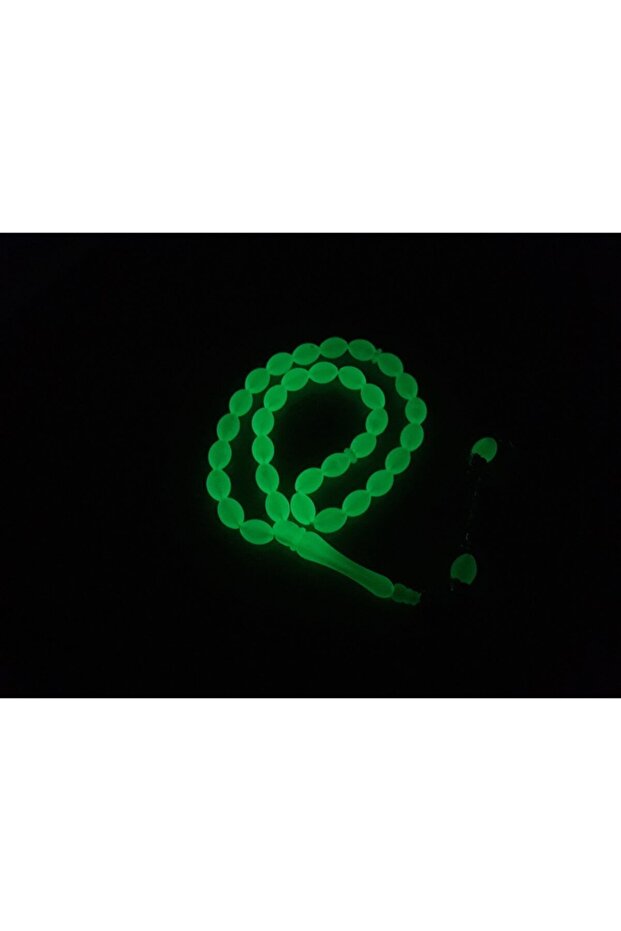 Phosphorescent Cat's Eye Barley Cut 7mm Prayer Beads