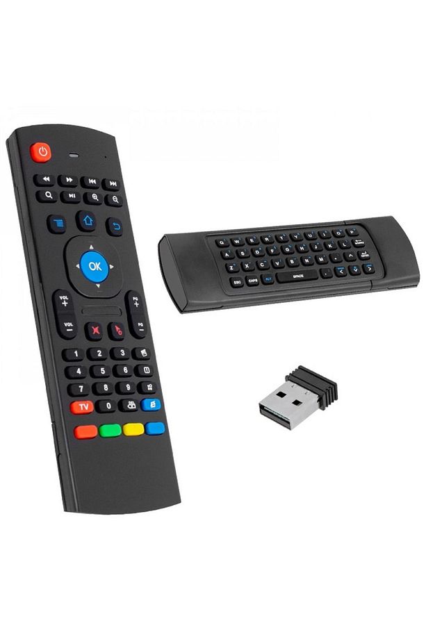 AKILLI KUMANDA WIRELESS KLAVYELİ ANDROID TV/PC/TV BOX/TELEFON/PROJECTOR/HTPC/XBOX/IPOD/SMART TV 2.4G - 1