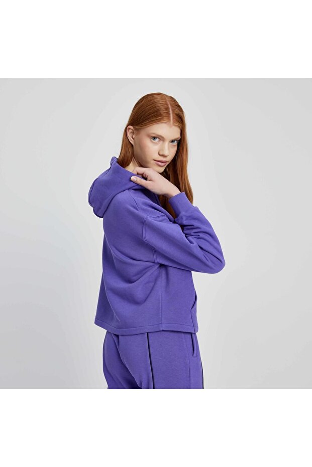Kadın Kapüşonlu Sweatshirt EF037-PR - 4