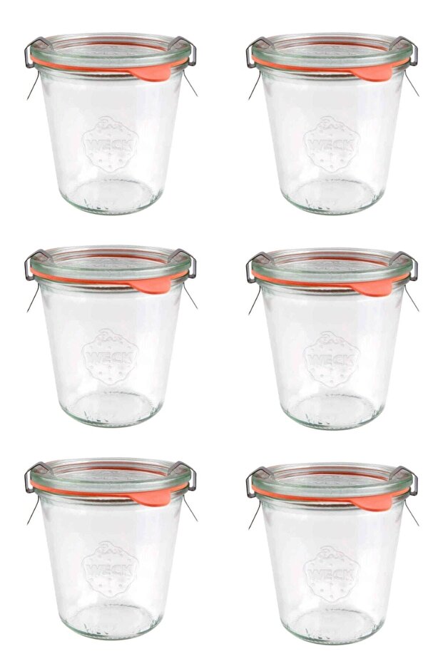 Jar Glass Storage Container 290 Ml Cup Type (Pack of 6) - 1