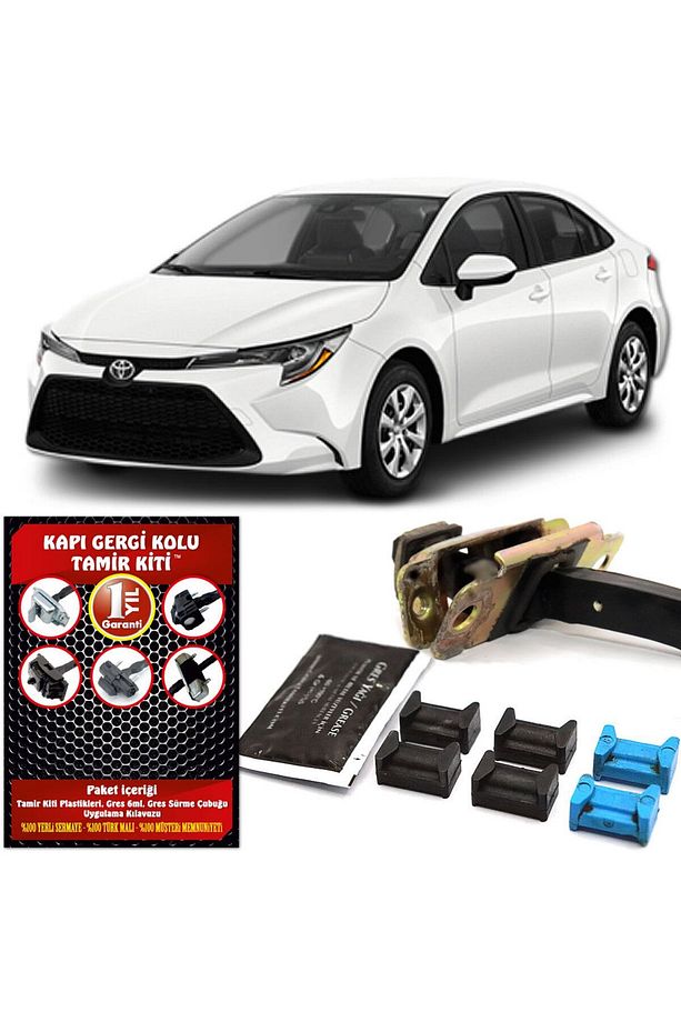 Toyota Corolla E210 Uyumlu Kapı Gergi Kolu (Limitör) Tamir Kiti (2 Kapı Set) 2019-2023 - 1