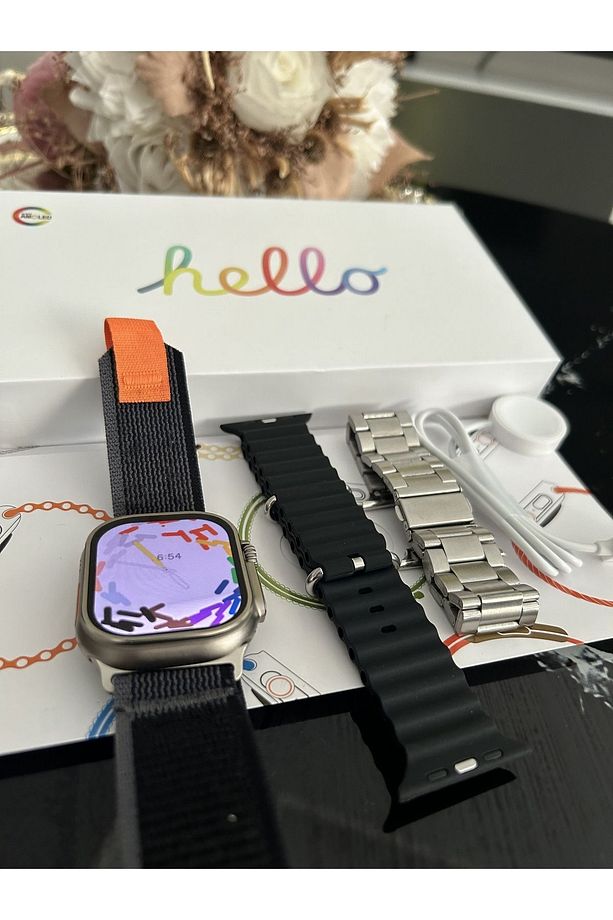 Watch Hello 3 Plus Akıllı Saat Ultra Amoled 4gb Galeri Ses Kaydetme 3 Kordon Ios Ve Android Uyumlu - 8