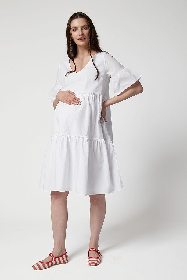 Freya Poplin Hamile Elbise - 1