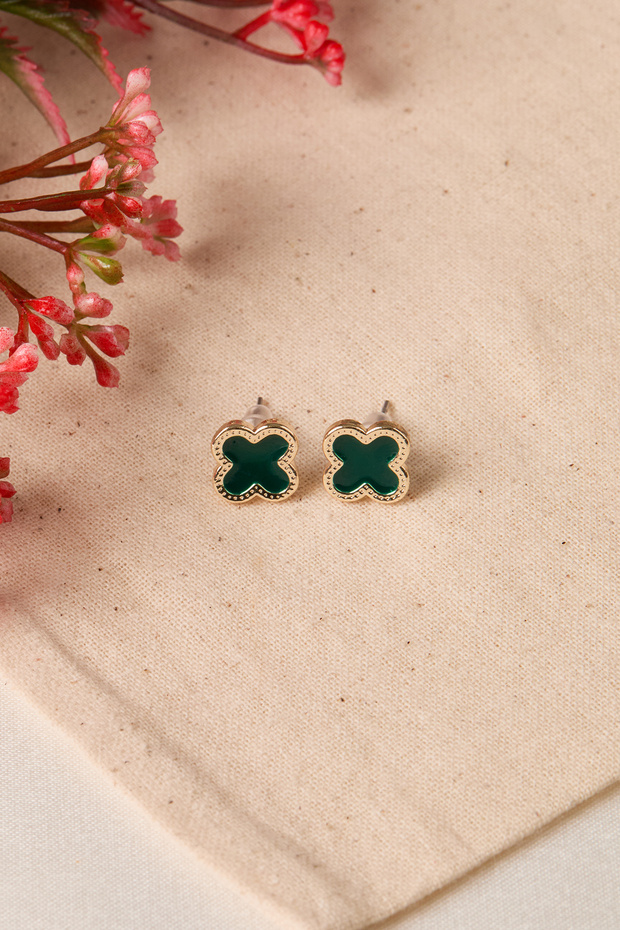 Kadın Yonca Model Küpe - 2