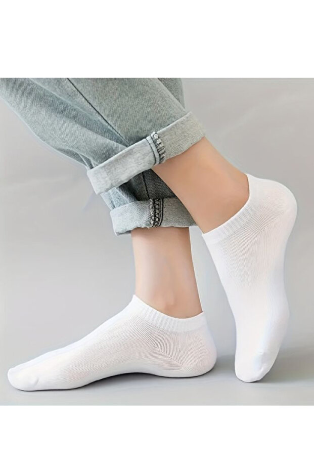 Siyah-Beyaz Kısa Çorap Basic 24'lü - 3