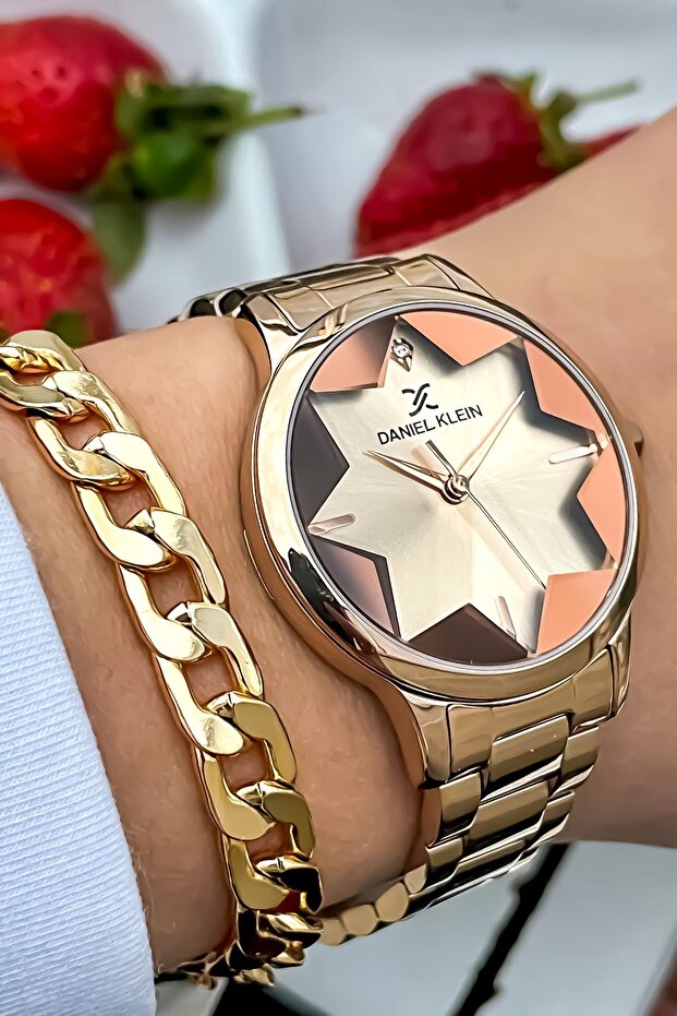 Kadın Çelik Kol Saati+bileklik Hediyeli - 5